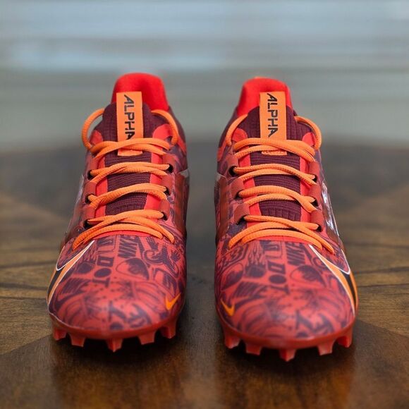 Nike Alpha Menace 4 Elite NRG Red Football Cleats FQ4046 600 Men's 7.5 New RARE - Picture 4 of 14